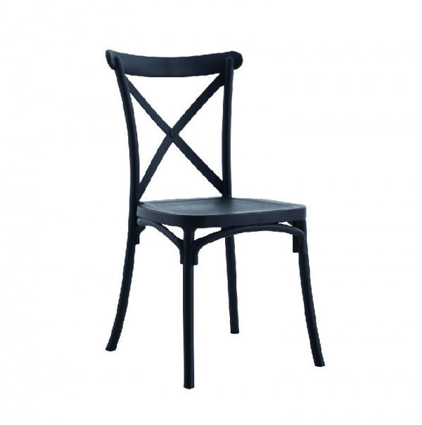 L'Arcolaio Cross Country Chair Black - Resistant Polypropylene
