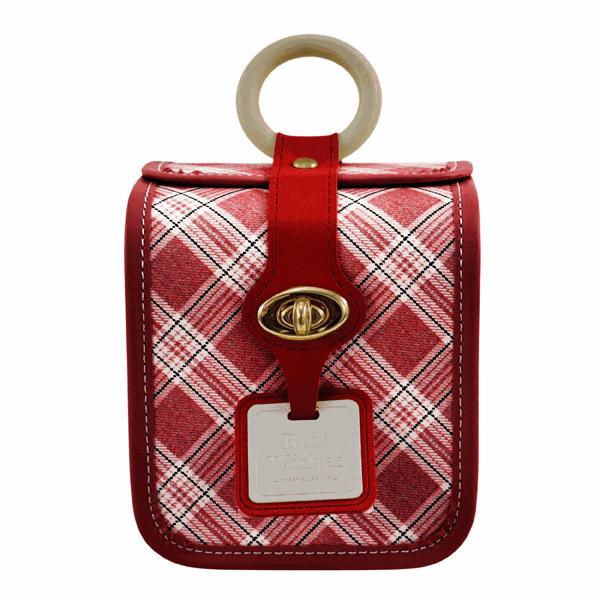 L'Arcolaio Small Square Vintage Red Box 13.3X13.3X15 cm