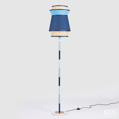 edg enzo de gasperi lampada da terra yoroi h 188 cm d 35 cm ip 20 e27 blue mix ean 8059824478610