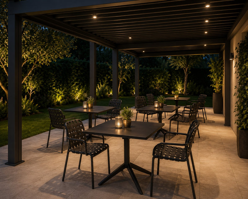 L'Arcolaio Folding Table Black Top 70x70x75 cm
