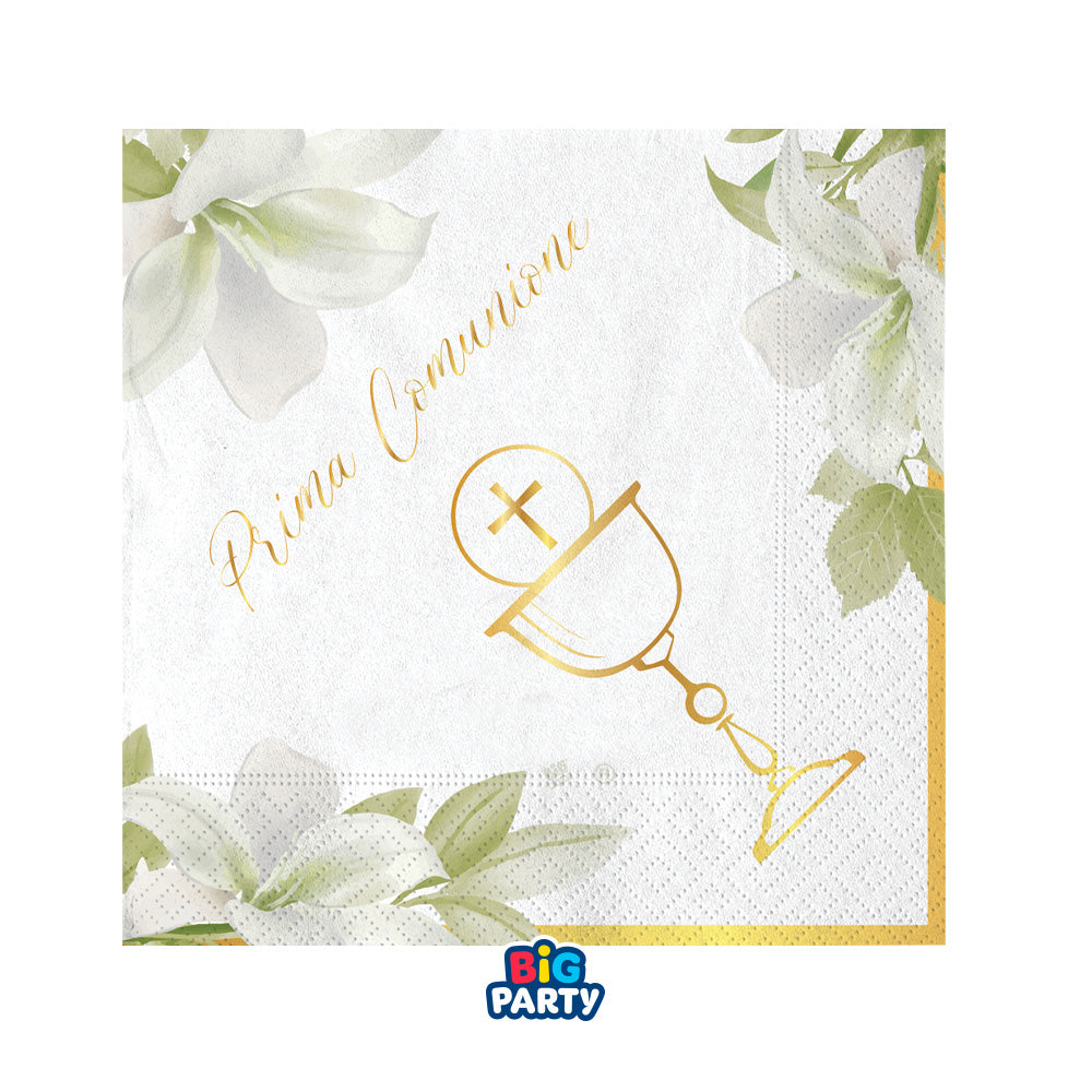 big party big party tovaglioli carta comunione geometric 25 x 25 cm cf 16 pz ean 8020834767421