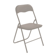 L'Arcolaio My Folding Chair Upholstered Dove Grey Metal