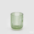 edg enzo de gasperi edg enzo de gasperi bicchiere righe tumbler h 9 cm d 7 cm 4 pz green ean 8059824513137