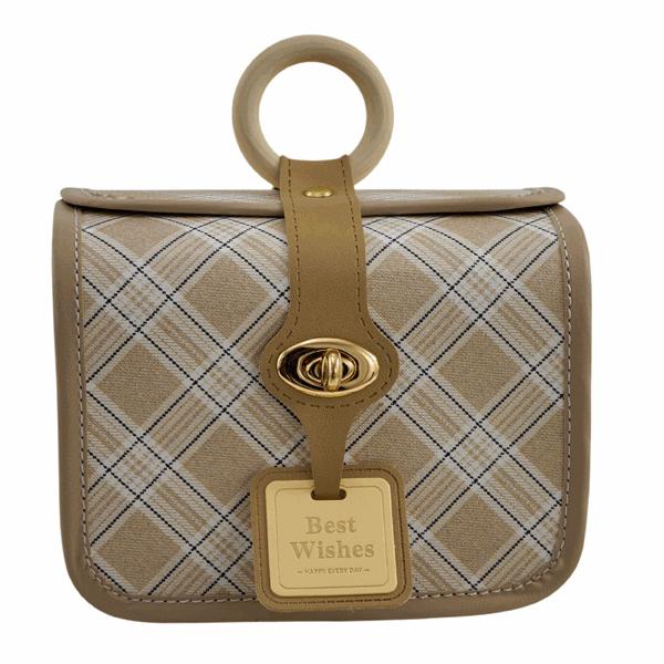 The Arcolaio Small Rectangular Vintage Brown Basket 17.8x12.7x14 cm