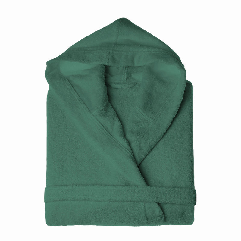 Androni Giocattoli Accappatoio Unisex Taglia S/M Verde Scuro – Accappatoio Tinta Unita per Bagno e Doccia