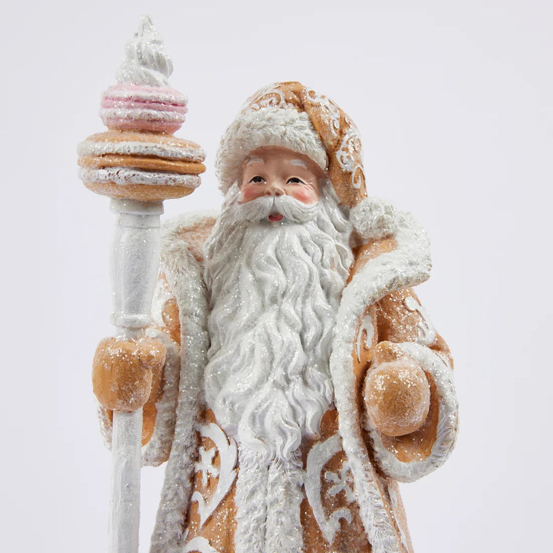 EDG Enzo De Gasperi Santa Claus Decoration H 33 Cm W 14 Cm W 14 Cm Hazelnut