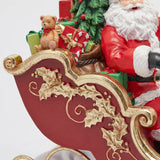 EDG Enzo De Gasperi Santa Claus with Sleigh Decoration H 39 Cm L 57 Cm L 17 Multicolor
