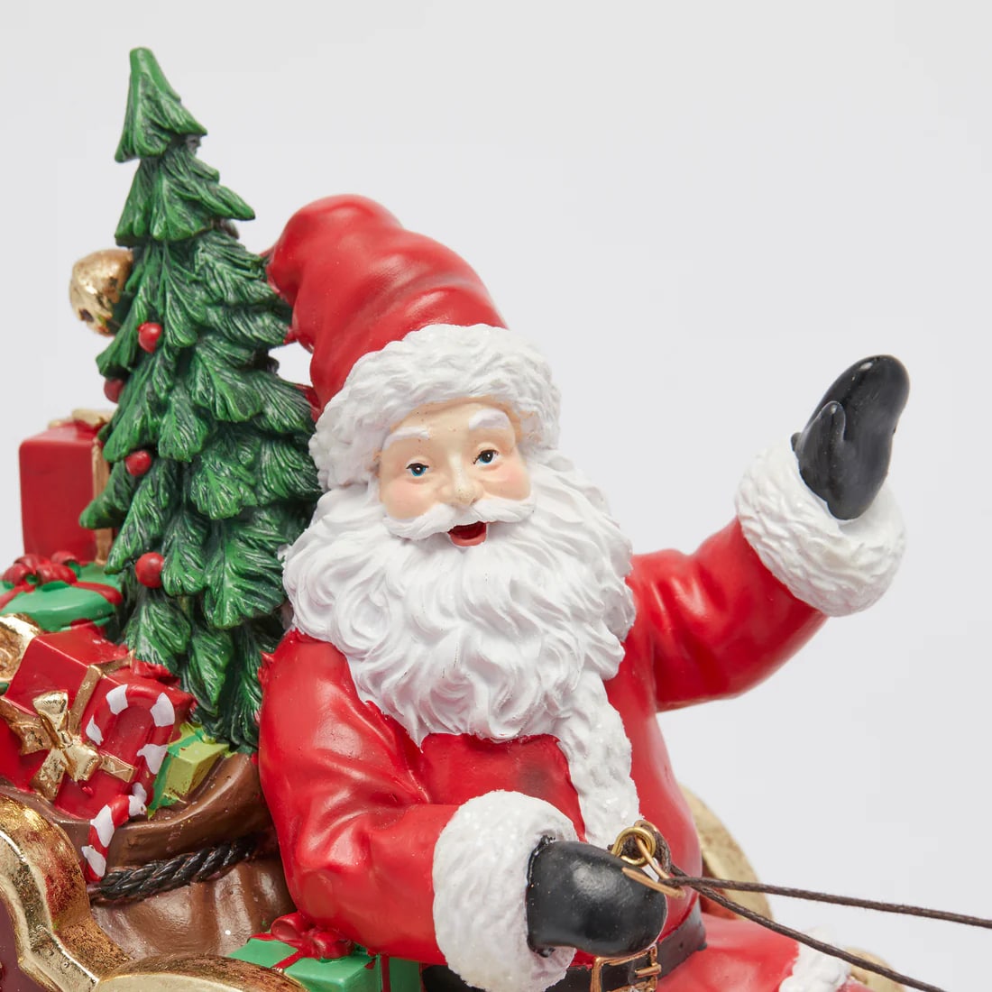 EDG Enzo De Gasperi Santa Claus with Sleigh Decoration H 39 Cm L 57 Cm L 17 Multicolor