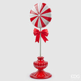 Christmas Decoration Candy Topiary H 71 Cm L 23 Cm L 26 Cm White Red