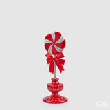 Christmas Decoration Candy Topiary H 43 Cm L 17 Cm L 17 Cm White Red