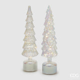 Twist Pine Christmas Decoration H 40.5 Cm D 9 Cm Move. LED Silver 1 Pc