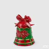 Christmas Decoration Bell MiniLed H 26 Cm D 20 Cm Green Red