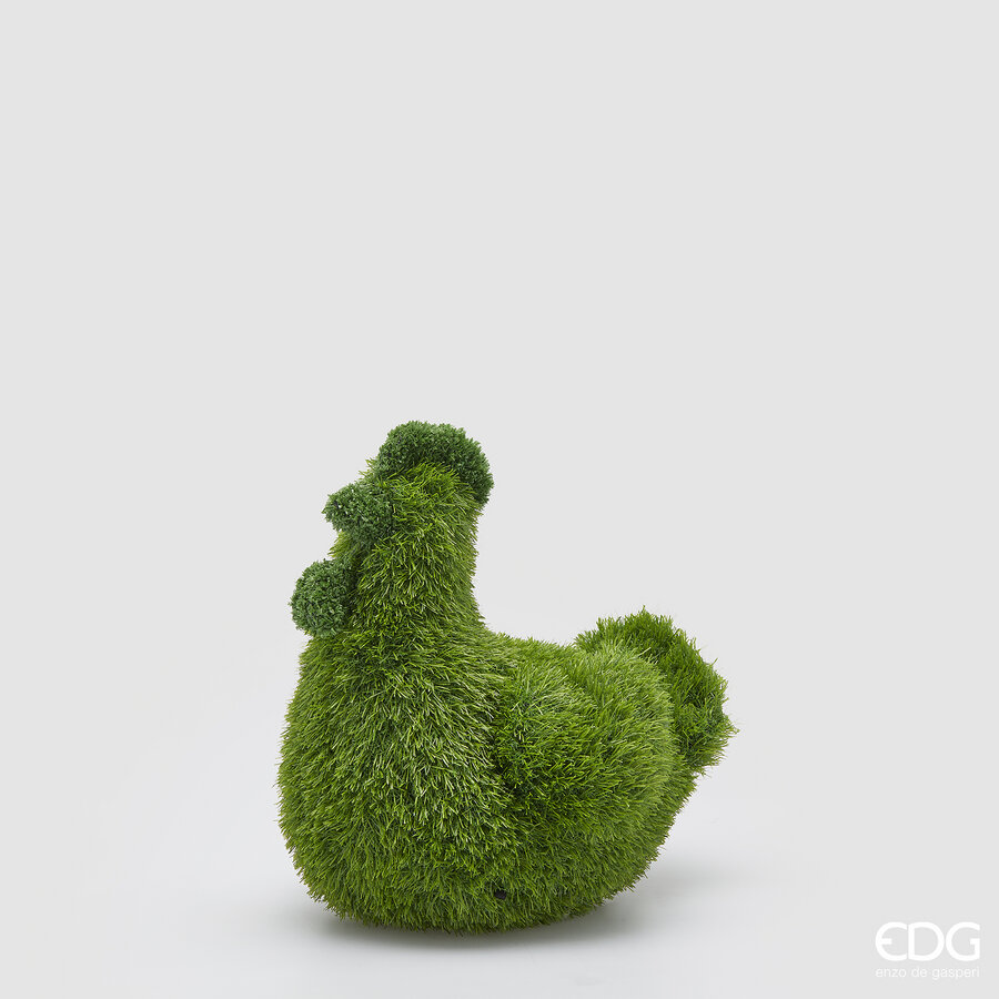 edg enzo de gasperi edg enzo de gasperi decoro erba gallina h 36 cm l 35 cm l 25 cm green ean 8059824455048