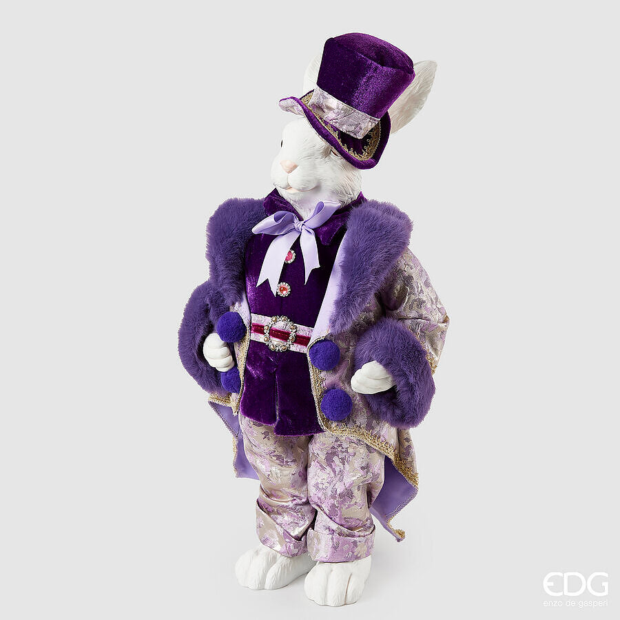 edg enzo de gasperi edg enzo de gasperi decoro coniglio dandy h 55 cm violet ean 8059824487742