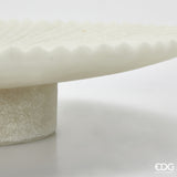 edg enzo de gasperi edg enzo de gasperi alzata decorativa serenity h 8 cm d 35 cm ivory ean 8059824482754