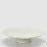 edg enzo de gasperi edg enzo de gasperi alzata decorativa serenity h 8 cm d 35 cm ivory ean 8059824482754