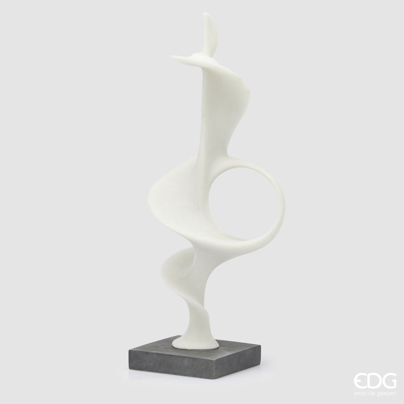 edg enzo de gasperi edg enzo de gasperi scultura fluid design con base h 70 cm l 19 cm l 19 cm ivory ean 8059824482761