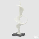 edg enzo de gasperi edg enzo de gasperi scultura fluid design con base h 70 cm l 19 cm l 19 cm ivory ean 8059824482761