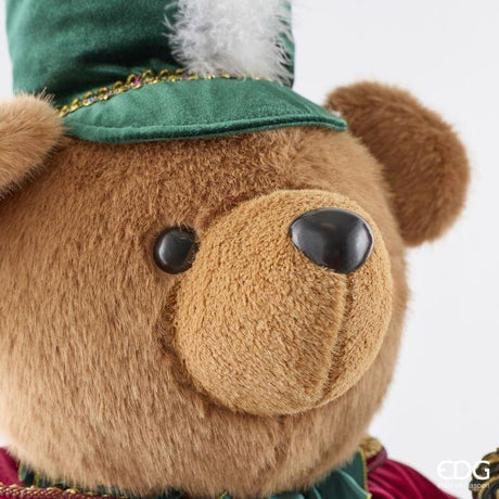 EDG Enzo De Gasperi Soldier Bear Christmas Ornament Assorted H100 cm Green Red 1 Pcs – Christmas Decoration