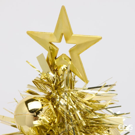 EDG Enzo De Gasperi Pine Decoration with Gold Balls H50 Ø16 cm – Christmas Decoration