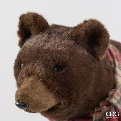 EDG Enzo De Gasperi Christmas Bear H37x58x23 cm Brown – Christmas Decoration