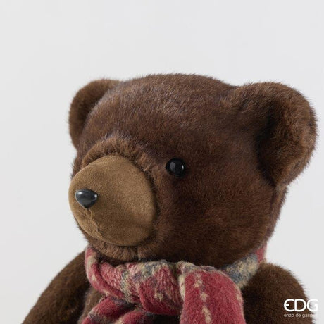 EDG Enzo De Gasperi Christmas Bear H36x31x27 cm Brown – Christmas Decoration