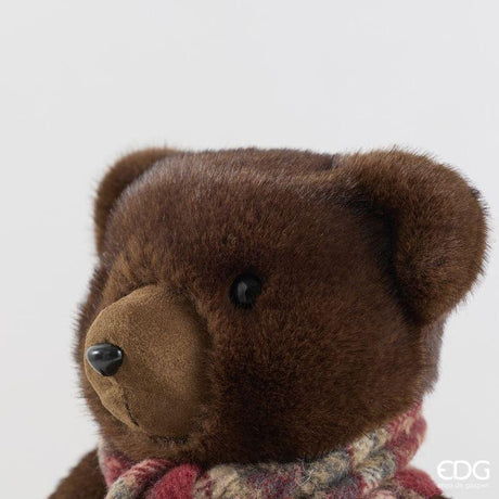 EDG Enzo De Gasperi Christmas Bear H30x25x21 cm Brown – Christmas Decoration