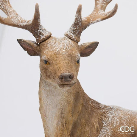 EDG Enzo De Gasperi Christmas Reindeer Decoration Brown 48x16xH57 cm – Christmas Decoration