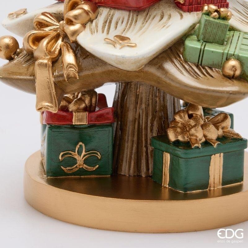 EDG Enzo De Gasperi Pino di Natale con Regali H35 cm Verde Rosso – Decorazione Natalizia