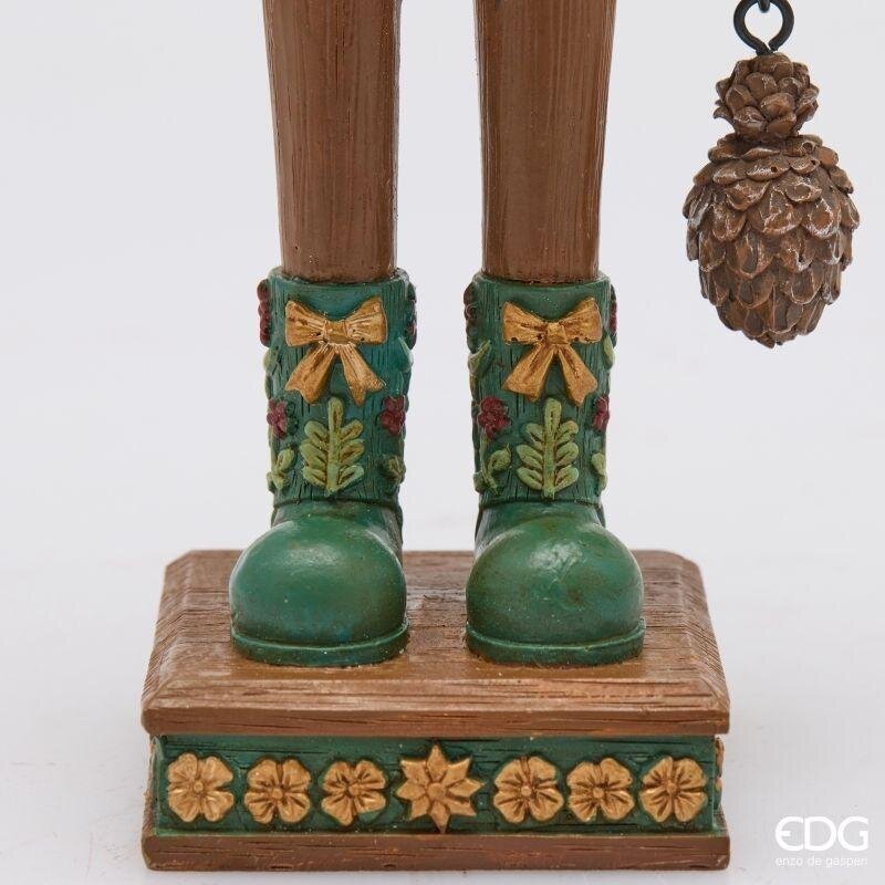 EDG Enzo De Gasperi Soldatino Natalizio H30x10x8 cm Verde Chiaro – Decorazione di Natale