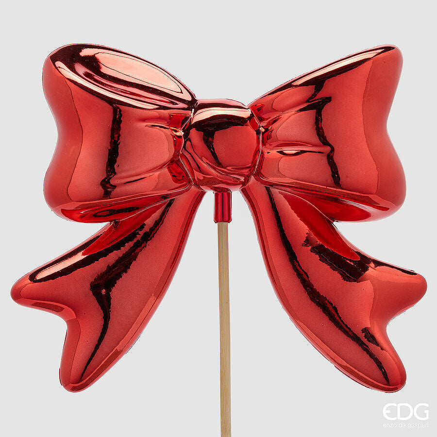 EDG Enzo De Gasperi Red Decorative Bow 63x23x6 cm – Christmas Decoration