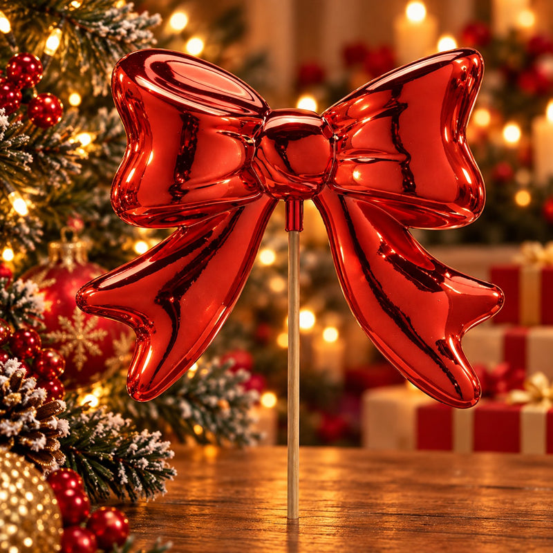 EDG Enzo De Gasperi Red Decorative Bow 63x23x6 cm – Christmas Decoration