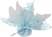Confetti Bags Bomboniere Veil Round Net with Light Blue Tulle - 25 PCS OFFER