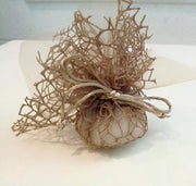 Confetti Bags Bomboniere Veil Round Net with Brown Tulle - 25 PCS OFFER