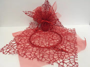 Confetti Bags Bomboniere Veil Round Net with Red Tulle - 25 PCS OFFER