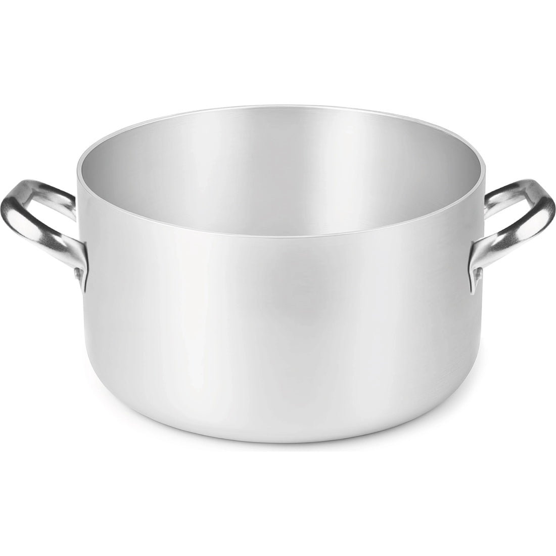 AGNELLI High Casserole Aluminum Induction Bottom 2 Handles D 24 Cm