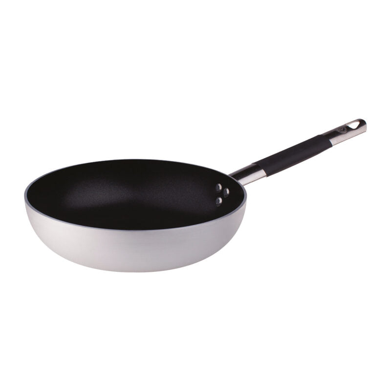 AGNELLI Non-stick Deep Sauté Pan Aluminum with Cool Handle D 28 Cm