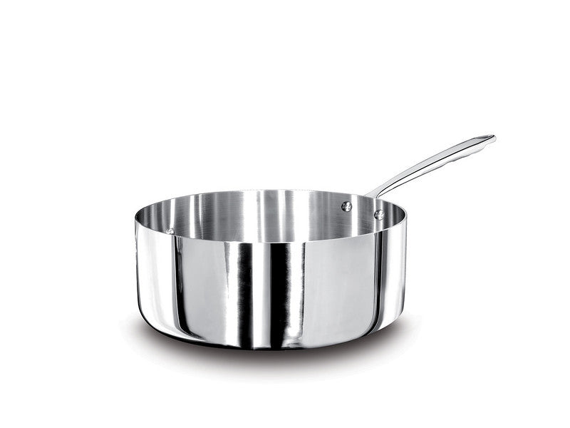 AGNELLI Aluinox 3-Ply Low Casserole with 1 Stainless Steel Handle 20x6 Cm