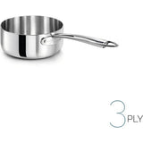 AGNELLI Casseruola Bassa Aluinox 3Ply con 1 Manico Inox 28x11 Cm
