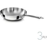 AGNELLI Padella alta Aluinox 3ply Inox con 1 Manico 28x6,5 cm