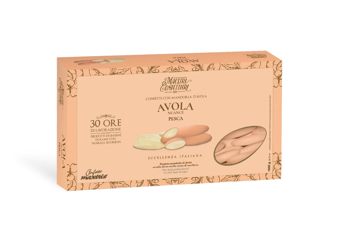 Maxtris Sugared Almonds Avola Nuance Peach 1 Kg