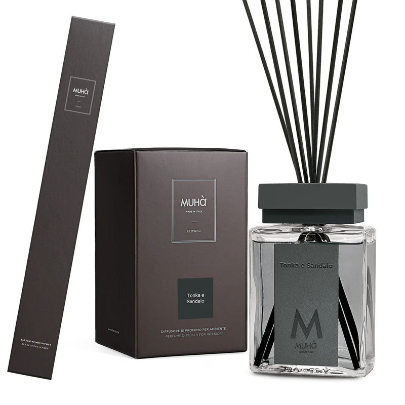Muhà Luxe Perfume Reed Diffuser Tonka and Sandalwood