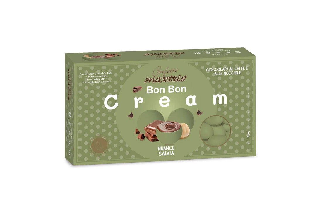 maxtris maxtris confetti bon bon cream gianduia nuance salvia 900 gr ean 8022470875386