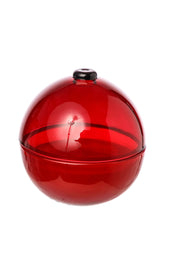 ARPIMEX Christmas Candle Holders, D 7 cm H 7 cm, Red Glass