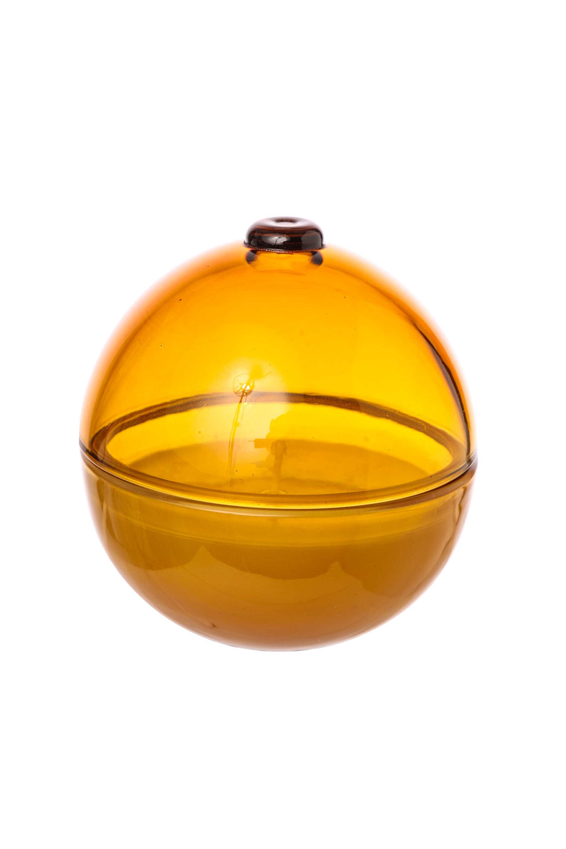 ARPIMEX Christmas Candle Holder, 7 cm Diameter x 7 cm Height, Brown Glass