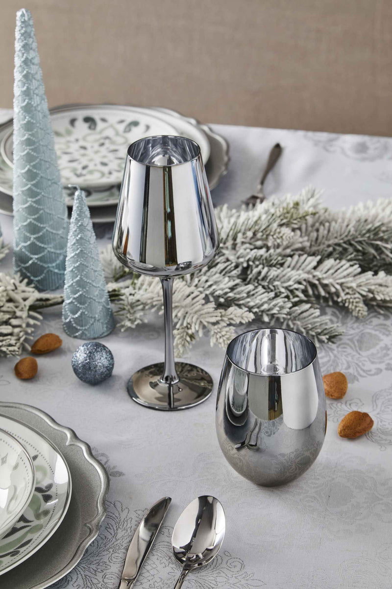 tognana tognana bicchiere cristina natale 560 cc h 12 cm vetro eletro silver ean 8056444341201