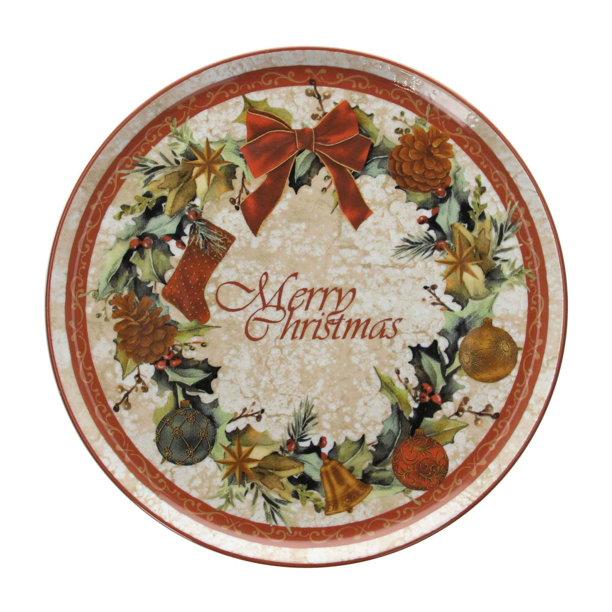 tognana tognana piatto panettone cinzia christmas postcard natale 31 cm porcellana multicolor ean 8056444071047