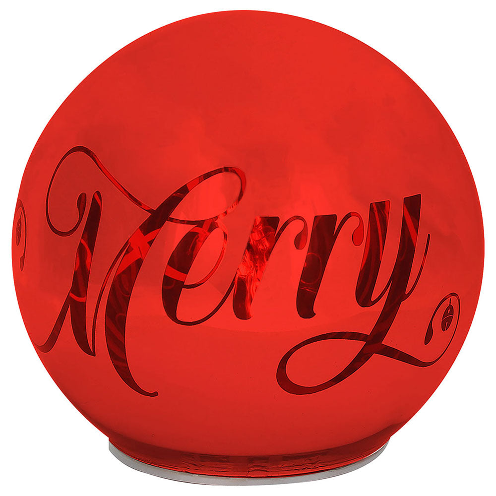 tognana tognana sfera natale con led d 12 cm christmas mirror red vetro rosso ean 8056444359251