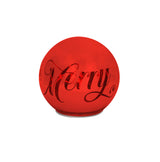 tognana tognana sfera natale con led d 15 cm christmas mirror red vetro rosso ean 8056444359343