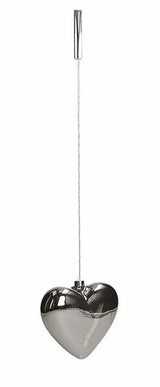 tognana tognana sospensione cuore natale con led 18 cm christmas smoke